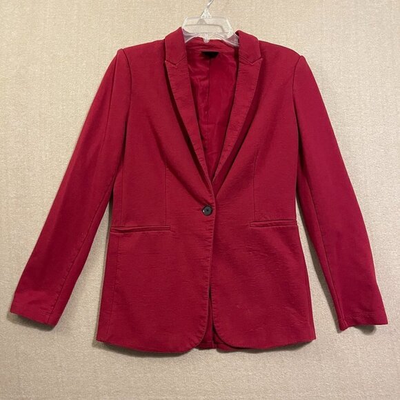 Mossimo Blazer/Jacket Women's Medium Red Lined - Picture 1 of 11